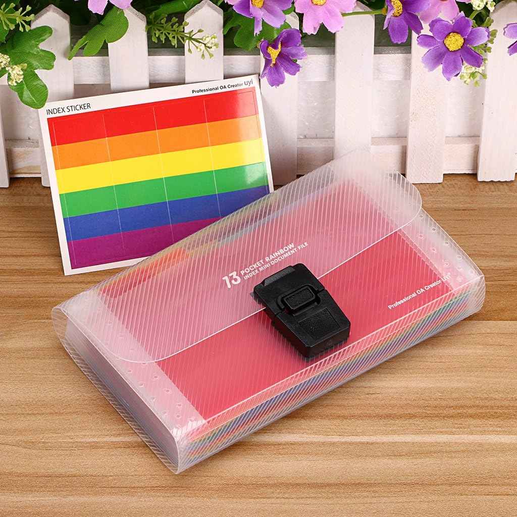 13 Pocket Accordian Mini Expanding File Folder A6 - TTpen