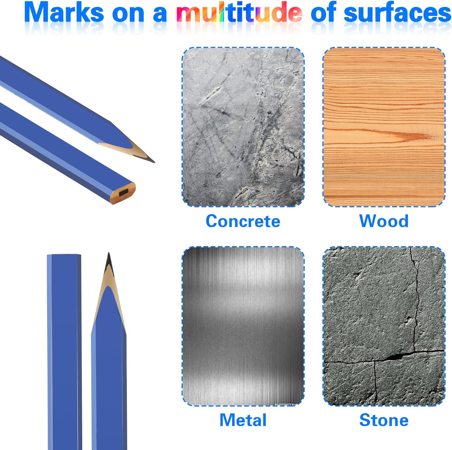 14Pcs Carpenter Pencils for Woodworking Marking Tool