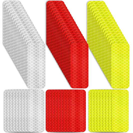60PCS Warning Safety Reflective Tape Stickers 3x8cm - TTpen
