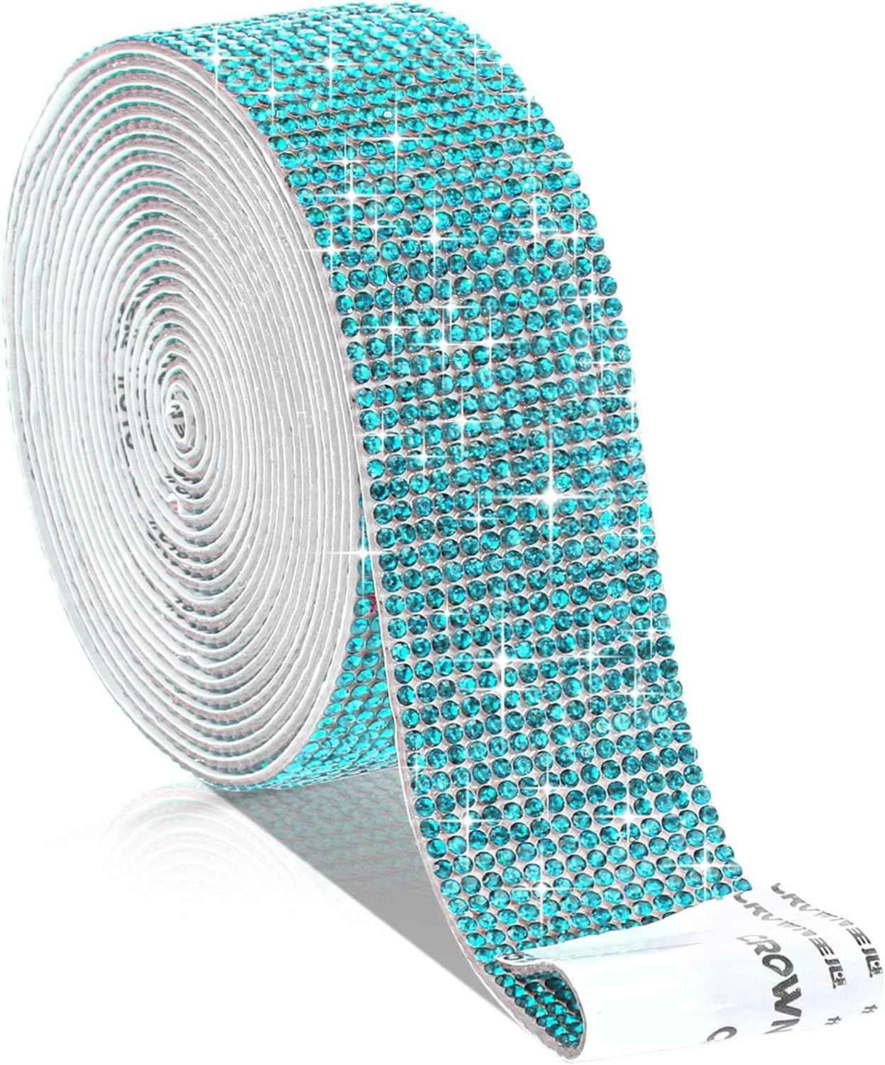 Self Adhesive Rhinestone Strips Crystal Ribbon Sticker Wrap for DIY Car Phone - TTpen