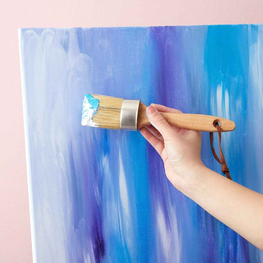 6 Pieces Chalk Wax Paint Brushes Set Boar Bristle - TTpen