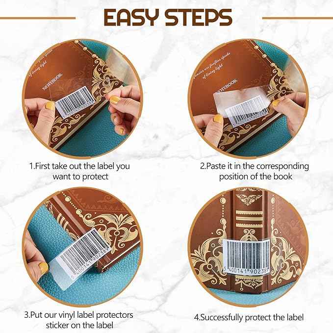 500pcs Clear Waterproof Labels for Protecting Barcodes 80 x 30mm - TTpen