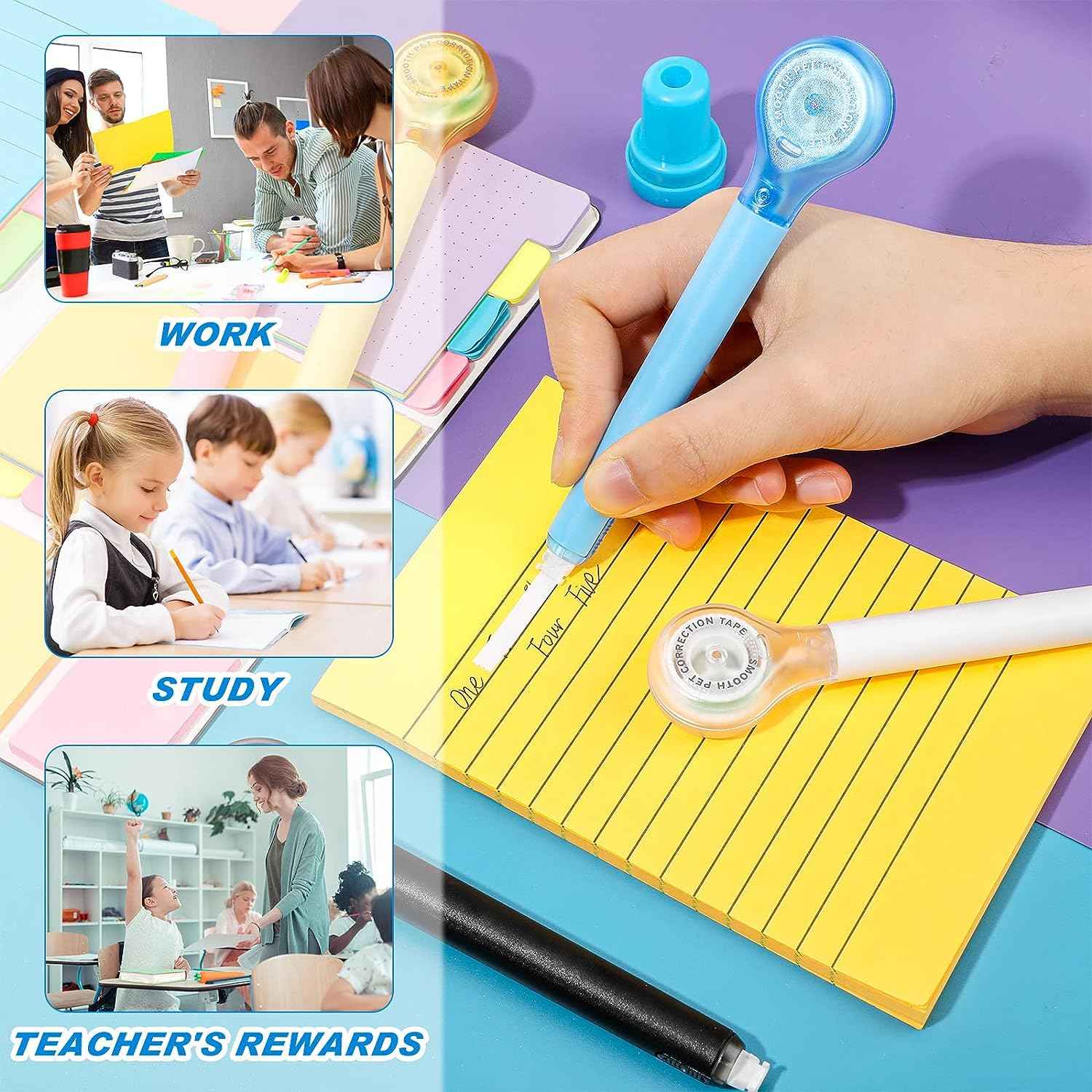 10 Pack Correction Tape Pen Eraser for School Office Supplies - TTpen