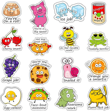 400 Pieces Punny Rewards Stickers for Kids Teacher School Classroom - TTpen