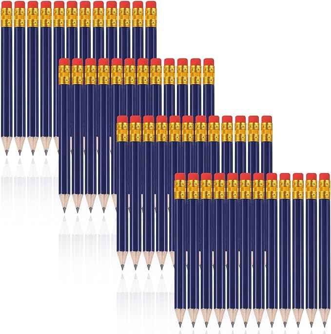 48 Pieces Golf Short Pencils with Eraser for Kids - TTpen