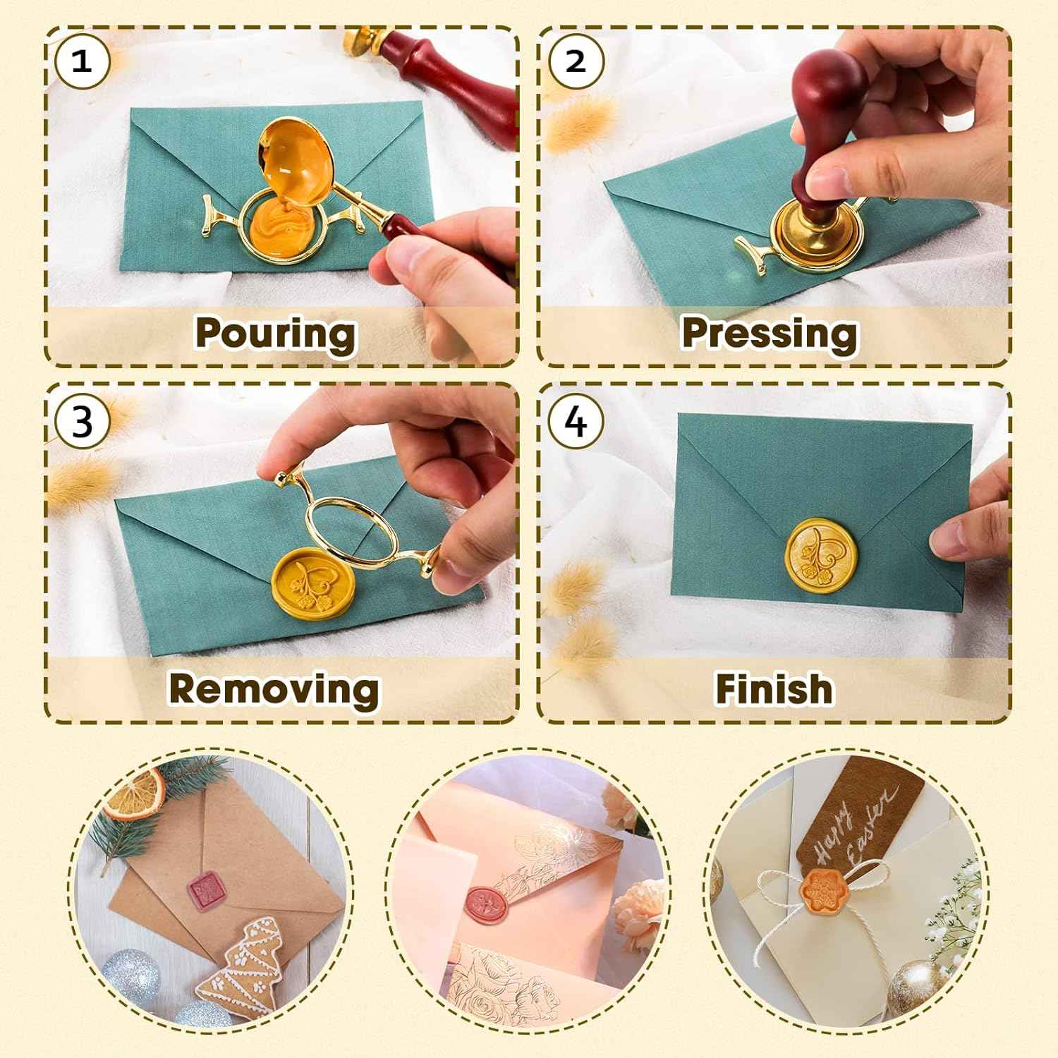 6 Metal Wax Seal Molds Kit - TTpen