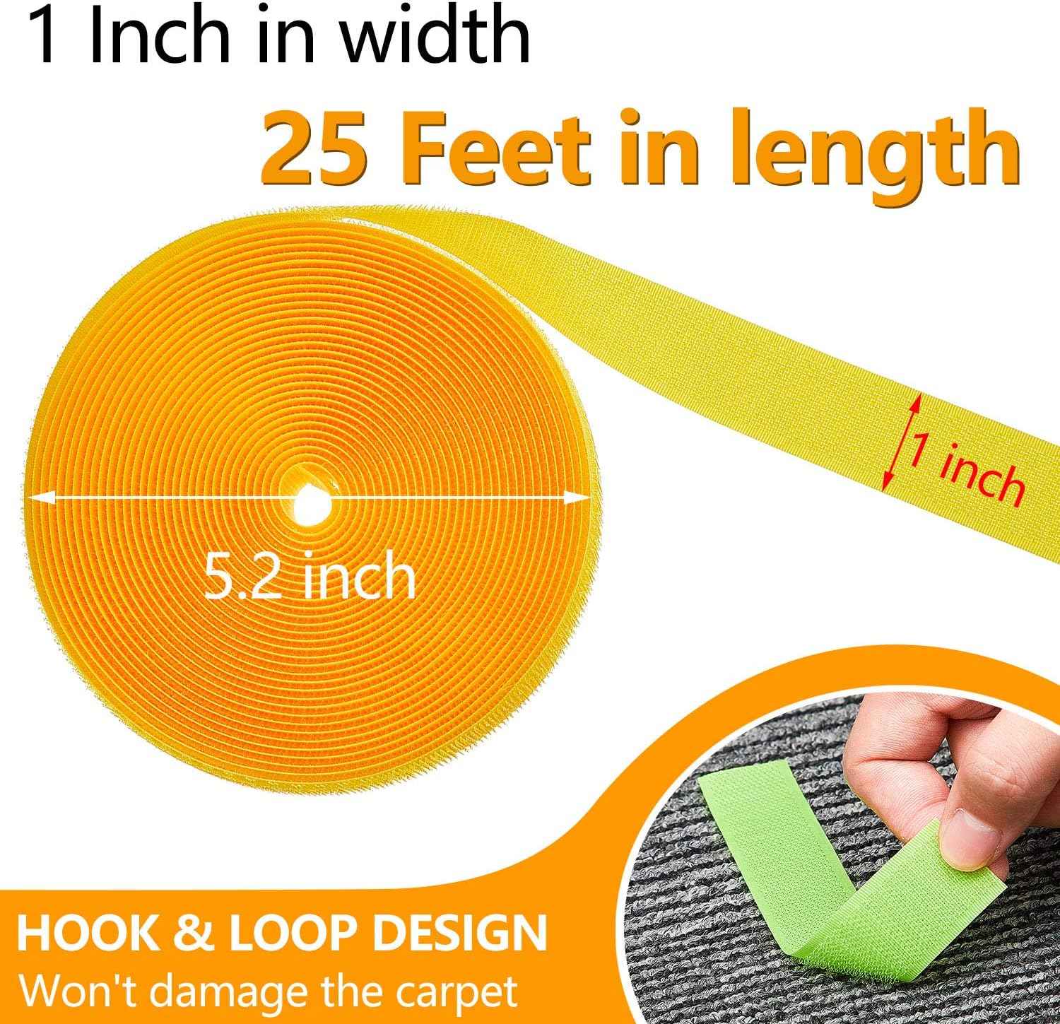 4 Roll 100 Feet Carpet Marker Strips for Classroom Teachers - TTpen