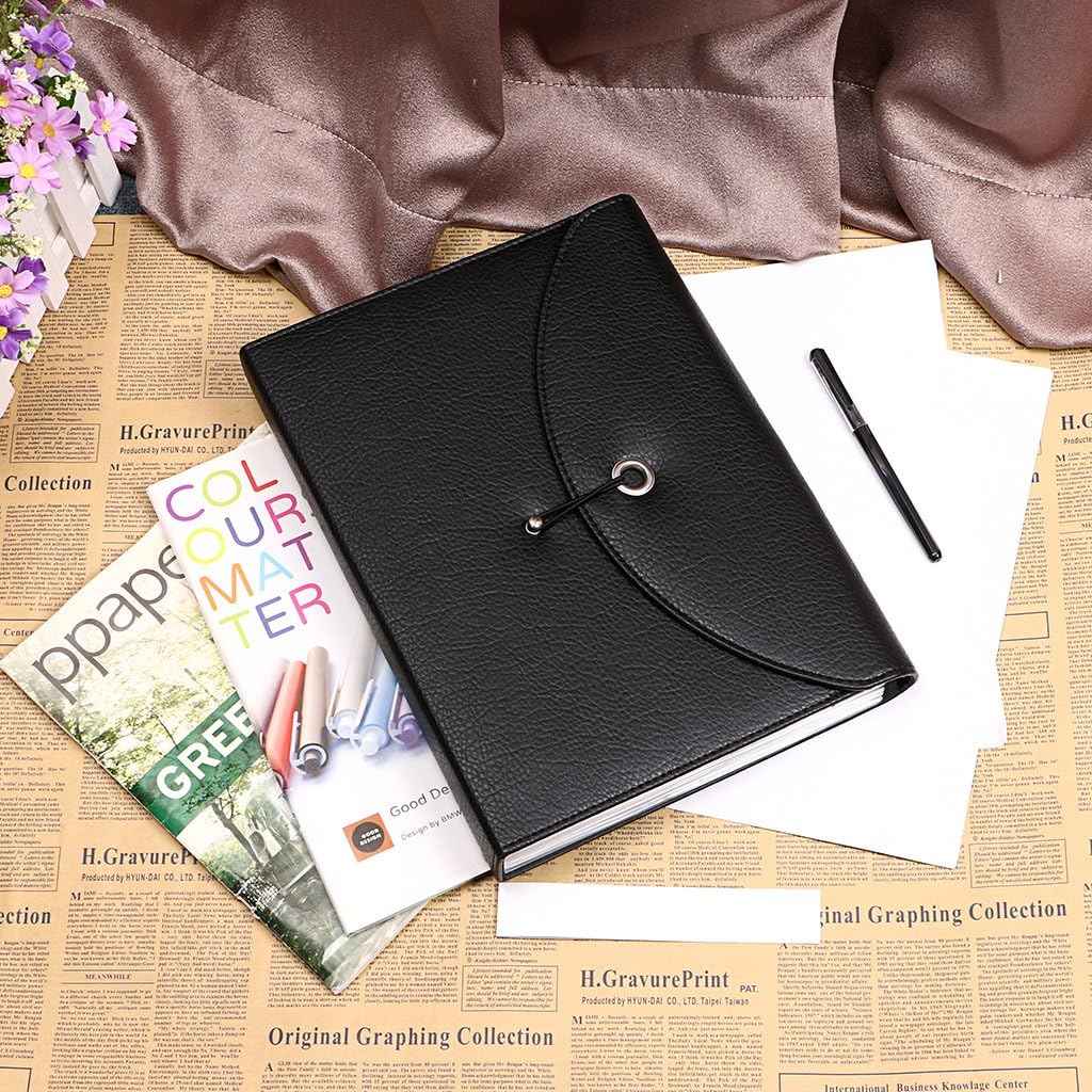 PU Leather 13 Pockets A4 Paper Expanding File Folder Document Organizer - TTpen