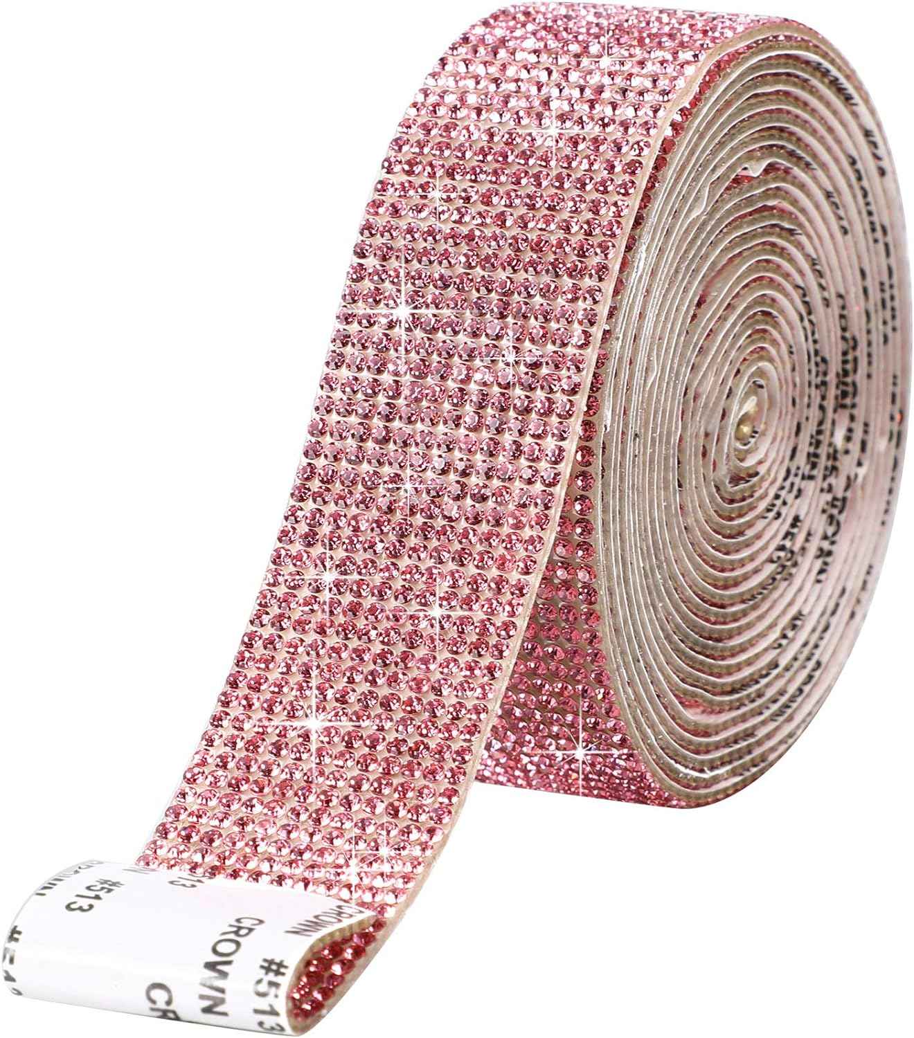 Self Adhesive Rhinestone Strips Crystal Ribbon Sticker Wrap for DIY Car Phone - TTpen