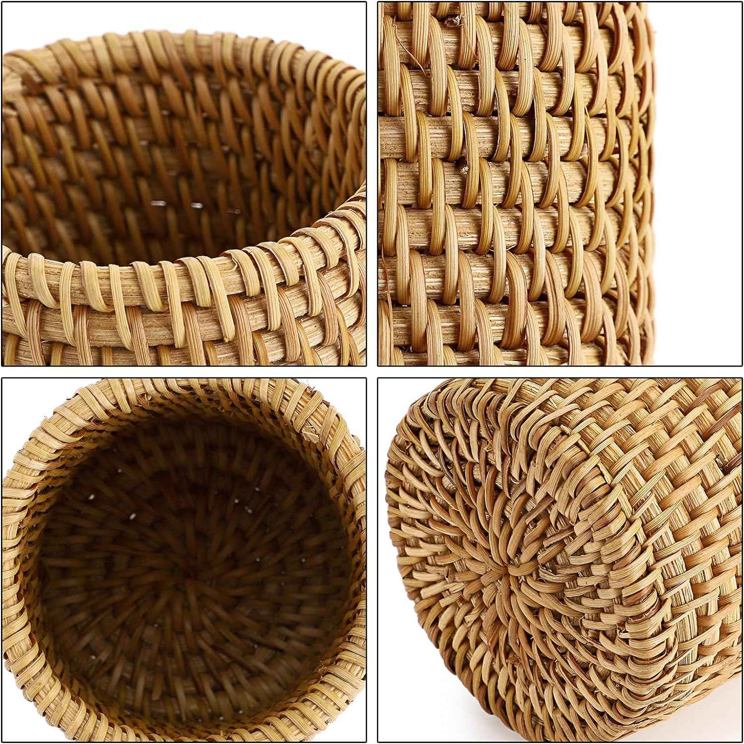 Rattan Pen Cup,Handmade Desk Pencil Holders - TTpen