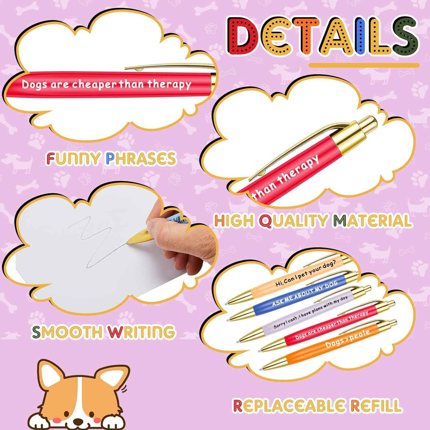 10pcs Dog Lovers Ballpoint Pen Set - TTpen
