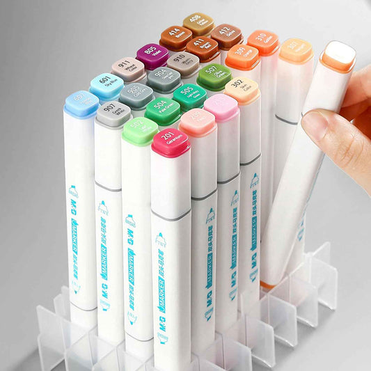 M&G 24 Color Drawing Art Markers Water-Based with Plastic Box - TTpen