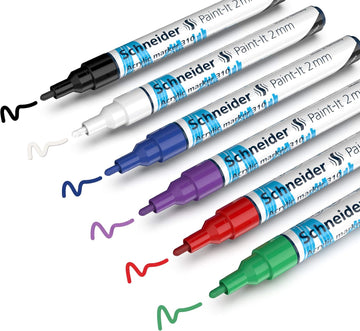 Schneider Paint-It 310 Acrylic Marker Set 2mm 6 Color Pack