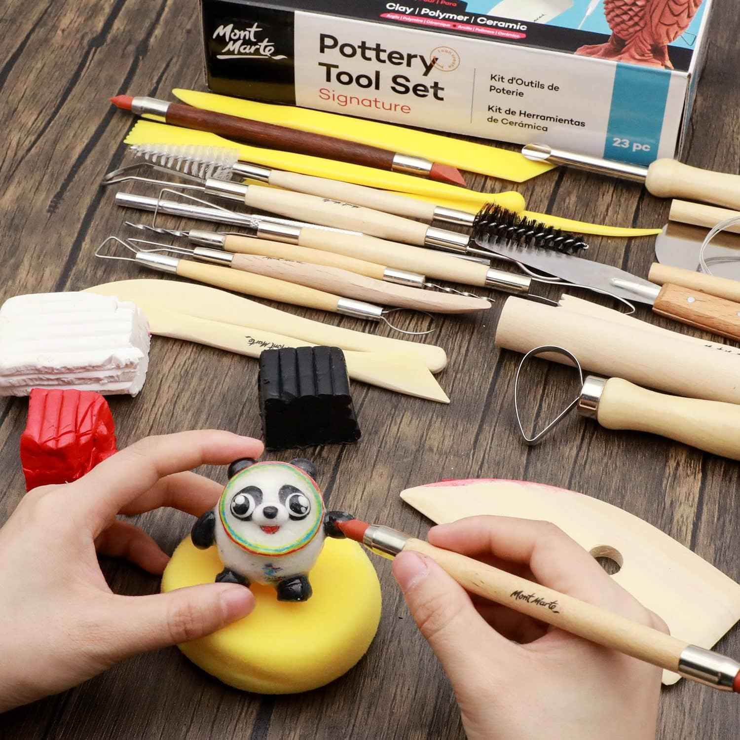 Mont Marte Pottery Tool Set Signature 23pc - TTpen