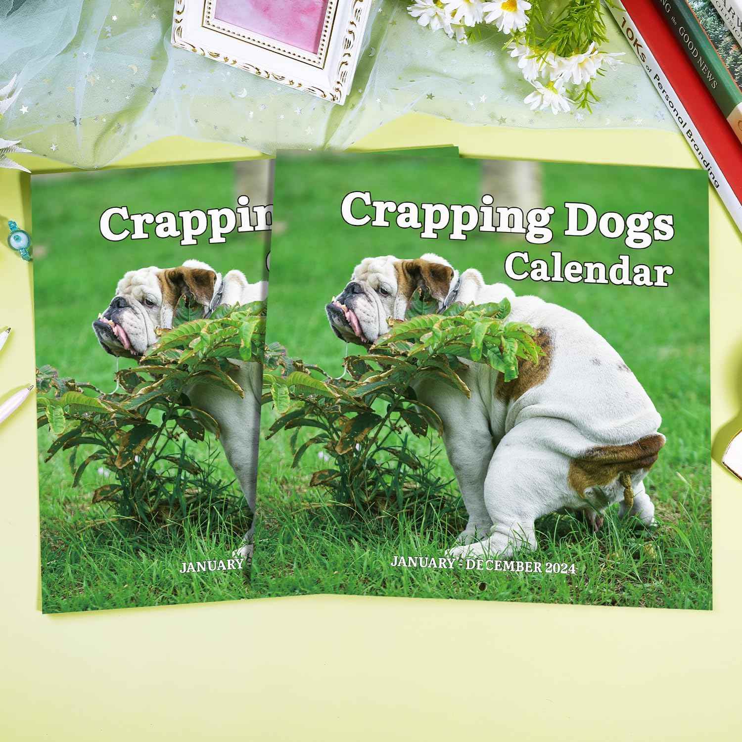 2024 Wall Calendar Crapping Dogs - TTpen