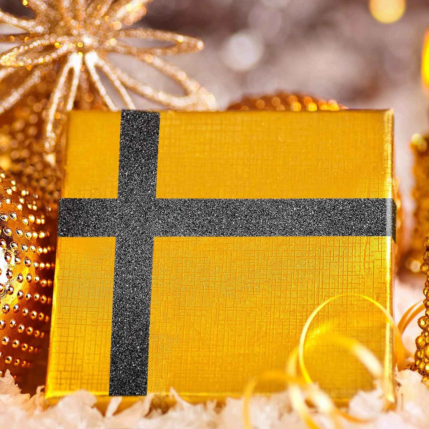 4 Rolls 0.6Inch x 11 Yards Glitter Washi Tape Crafting Masking Tape - TTpen