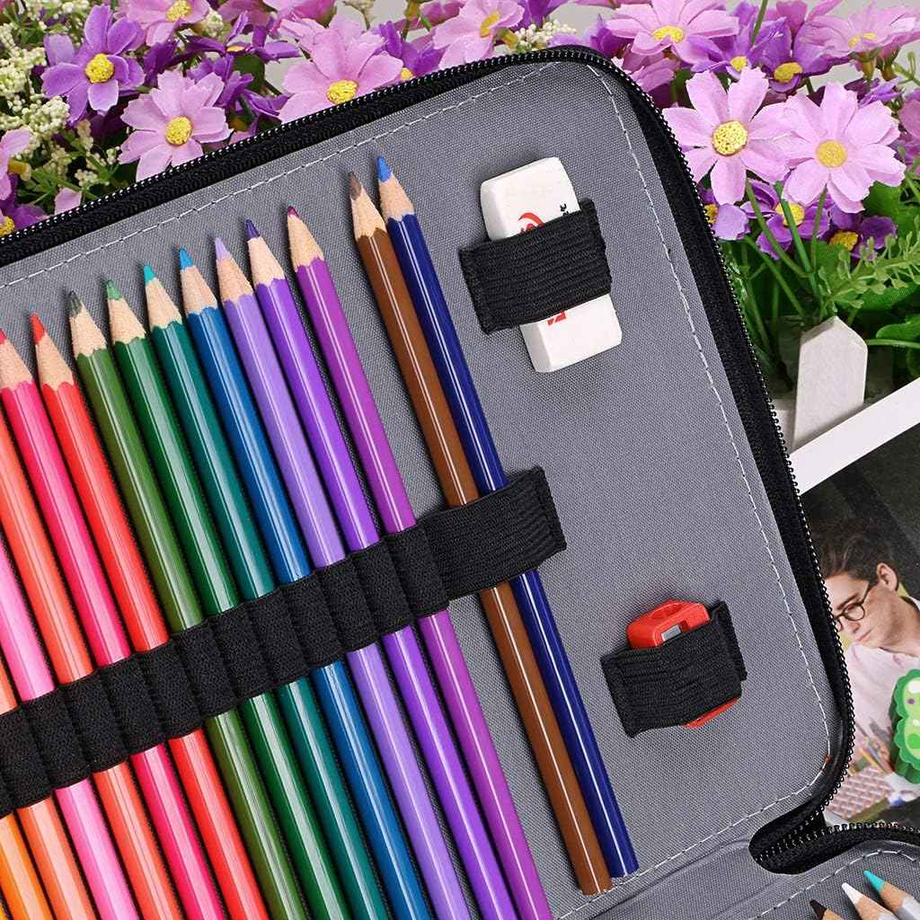 200 Slots PU Leather Pencil Case Holder Organizer - TTpen