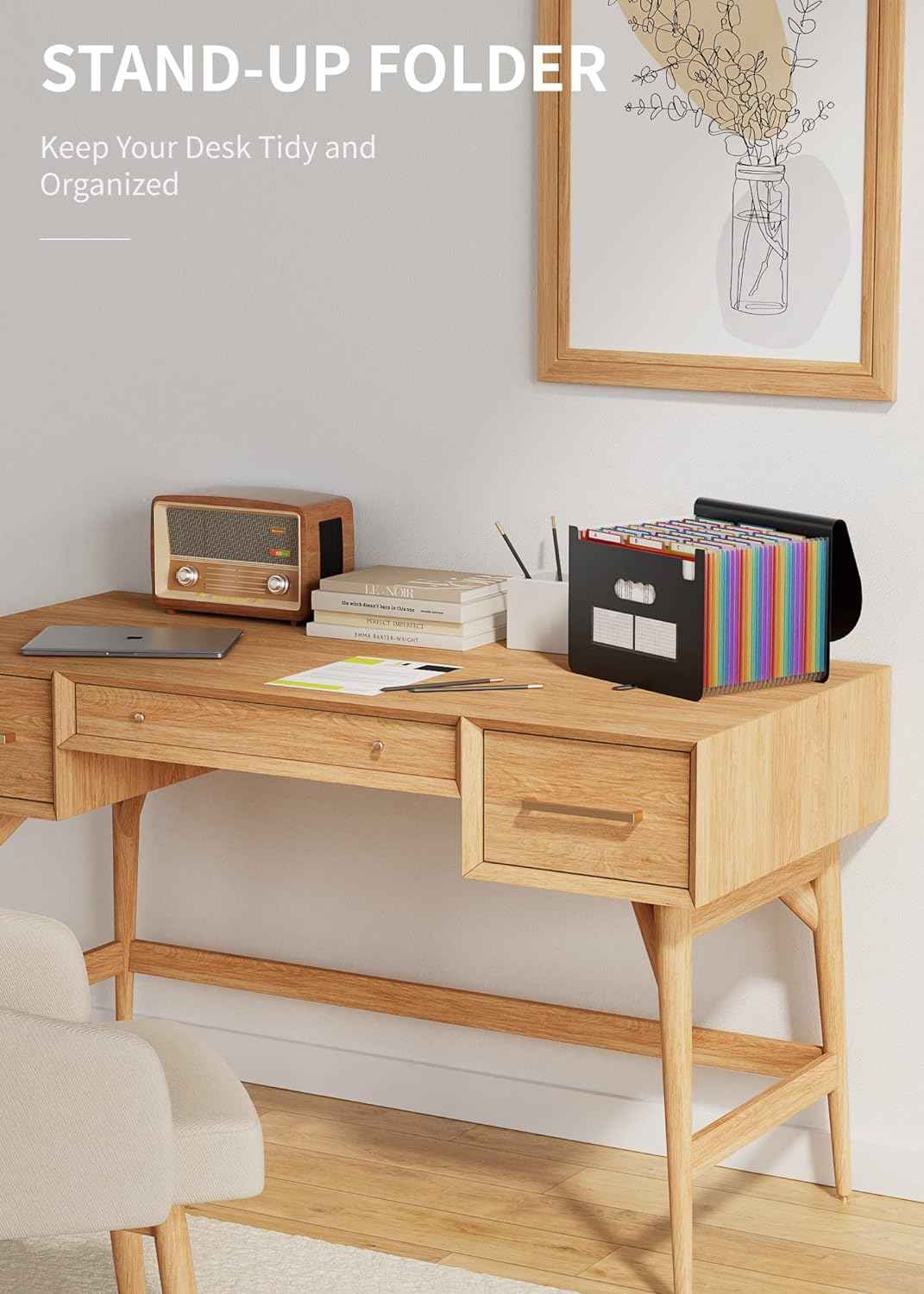 26 Pockets Expanding Accordian File Organizer Keeper A4 Size - TTpen