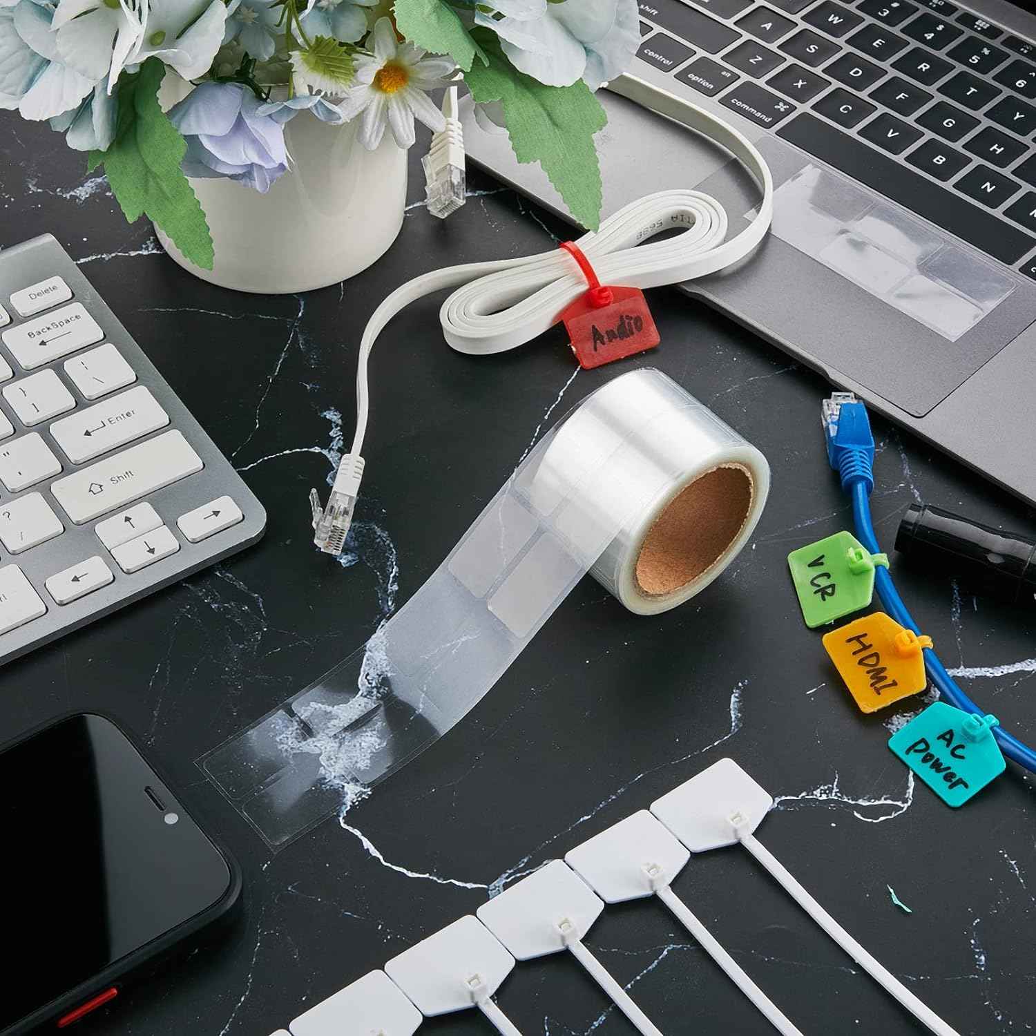 500pcs Label Protector 15x25mm for Protecting Barcodes Numbers Stickers - TTpen