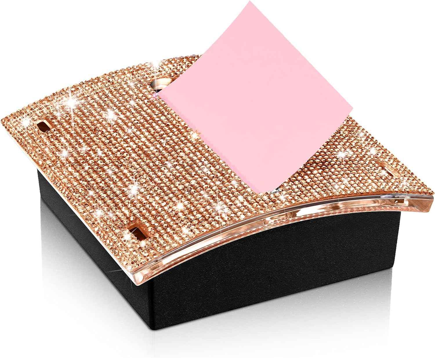 Rhinestone Self Stick Notepad Holders 4x4 Inches Memo Note Dispenser - TTpen