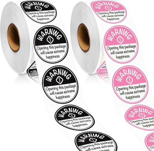 1000Pcs Extreme Happiness Stickers Round Self-Adhesive Labels 1.5 Inch - TTpen