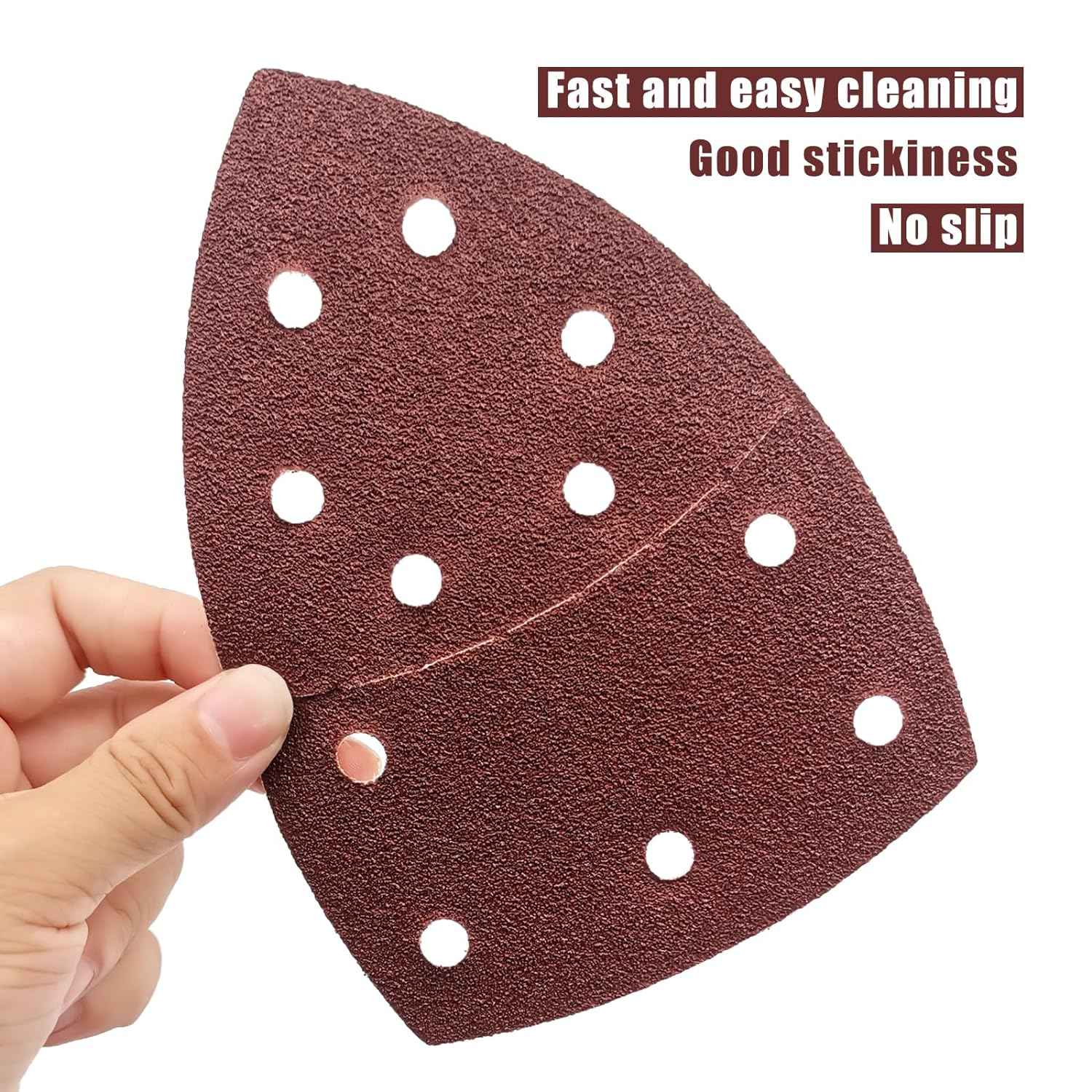 50PCS Mouse Detail Sander Paper,40/60/80/120/180/240 Grit 11 Holes - TTpen