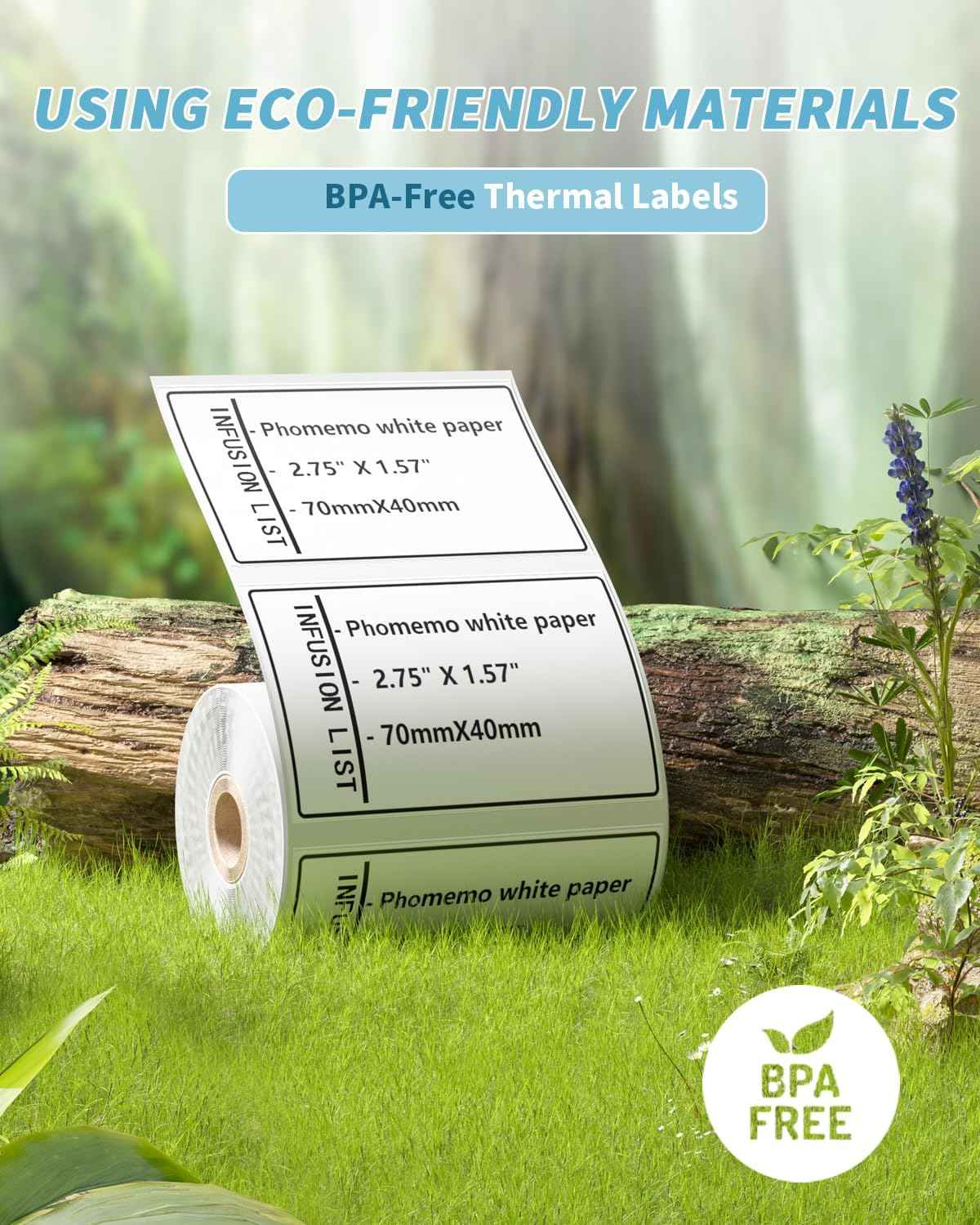 Phomemo Thermal Labels 40x40mm for M110/M221/M220/M120/M200 - TTpen