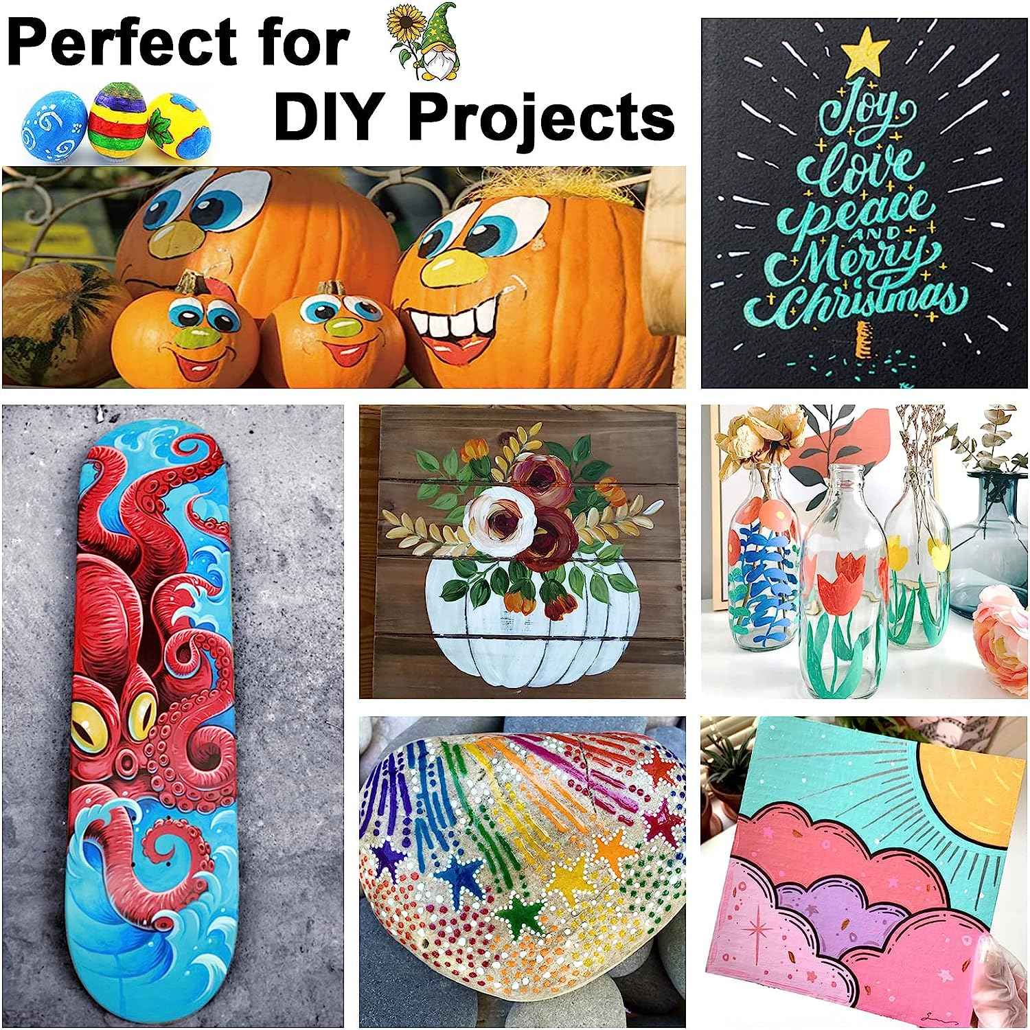 36 Colors Acrylic Paint Bursh Marker Dual Tip Pens - TTpen