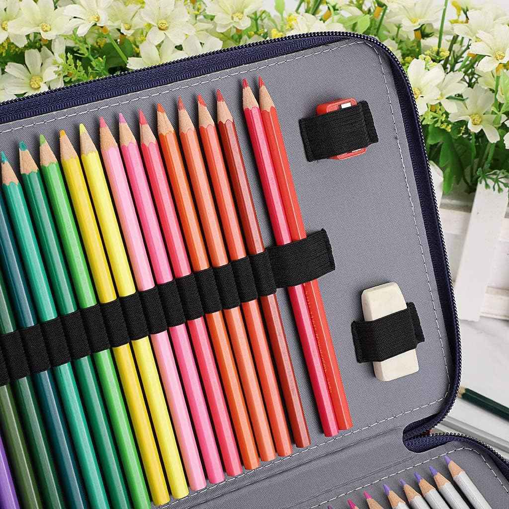 200 Slots Colored Pencil Case Large Capacity Pencil Organizer - TTpen