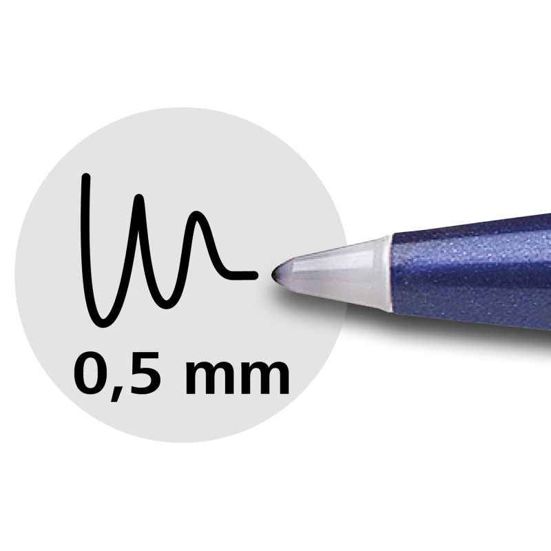 Schneider Topball 847 Rollerball Pen - Black/Blue/Red Ink (Pack of 3)