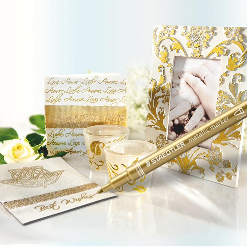 STAEDTLER 8323 Metallic Markers - Multi-Colour (Pack of 6)