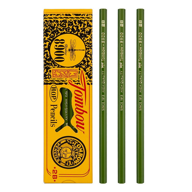 TOMBOW 8900 Drawing Pencils, 2B-2H, 12-Pack 2B