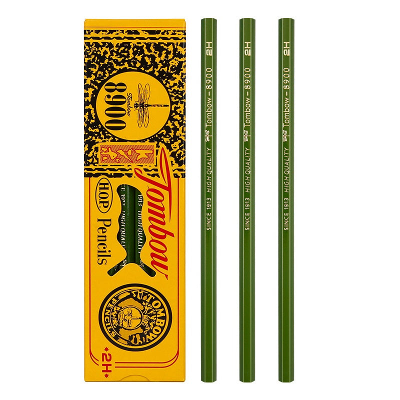 TOMBOW 8900 Drawing Pencils, 2B-2H, 12-Pack 2H