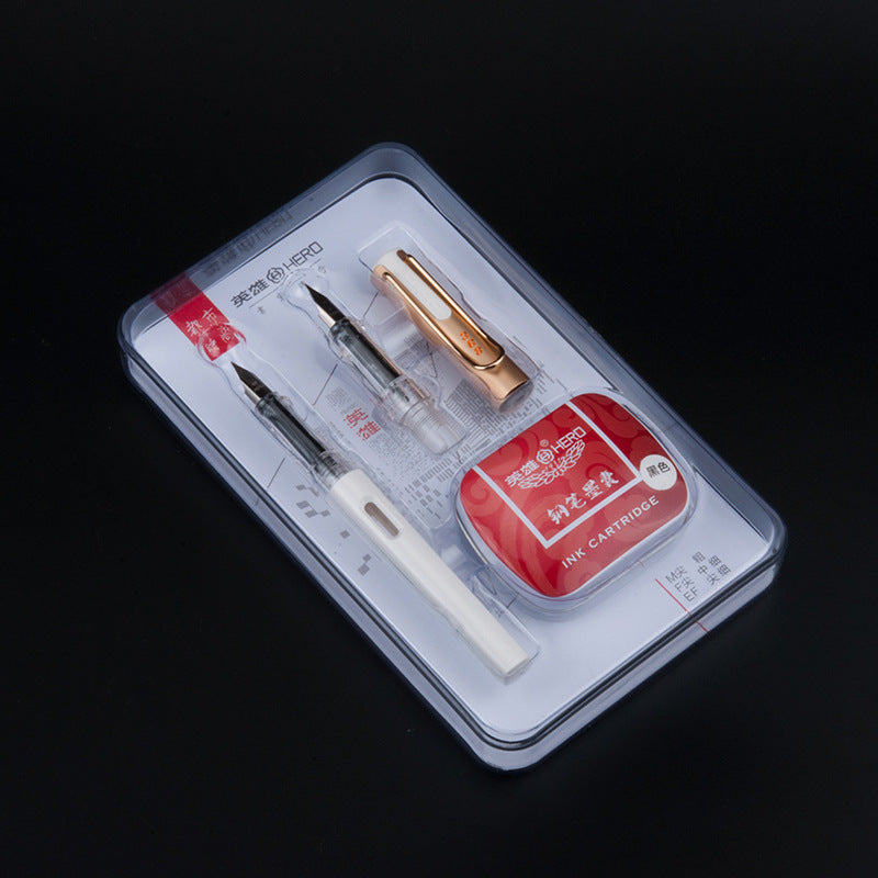 Hero 368 EF + F Urban Fashion Fountain Pen Set White