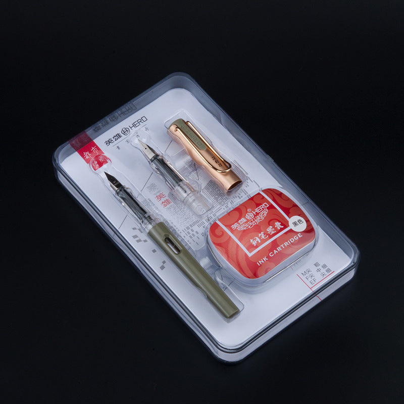 Hero 368 EF + F Urban Fashion Fountain Pen Set Turquoise