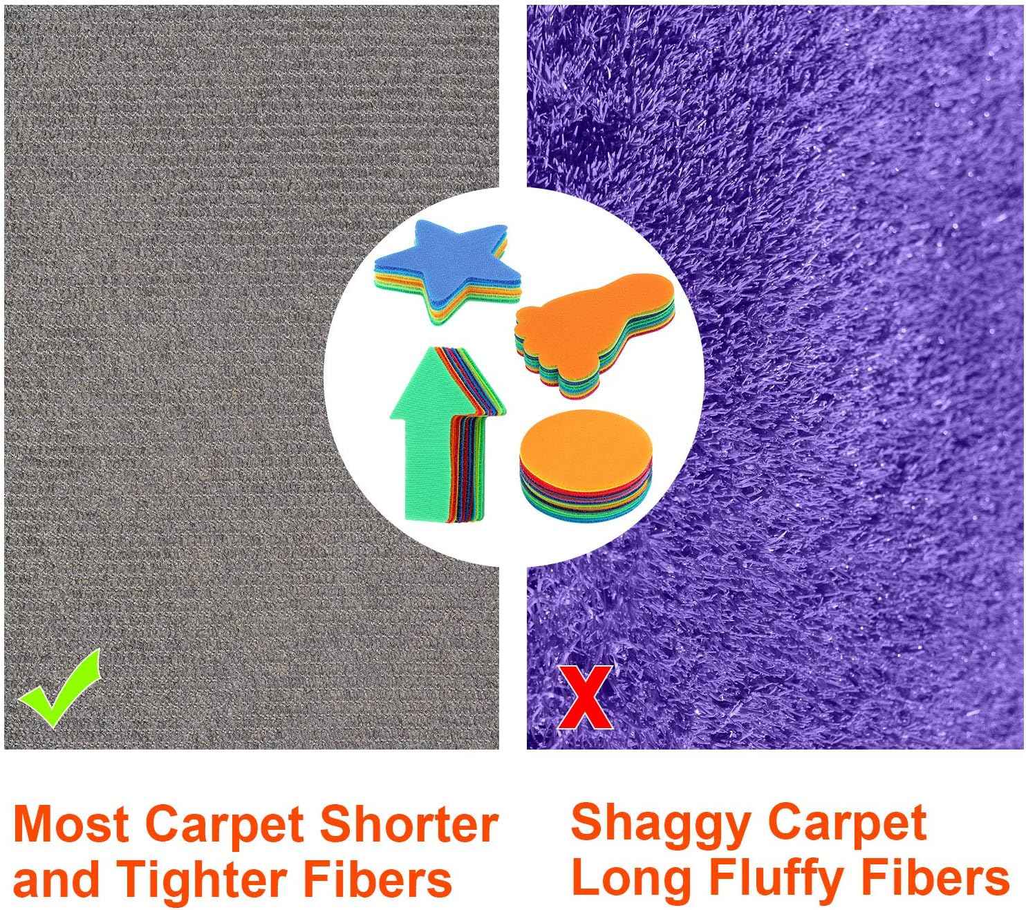 94Pcs Carpet Markers with Styles of Star,Arrow,Circle,Footprint,Number - TTpen