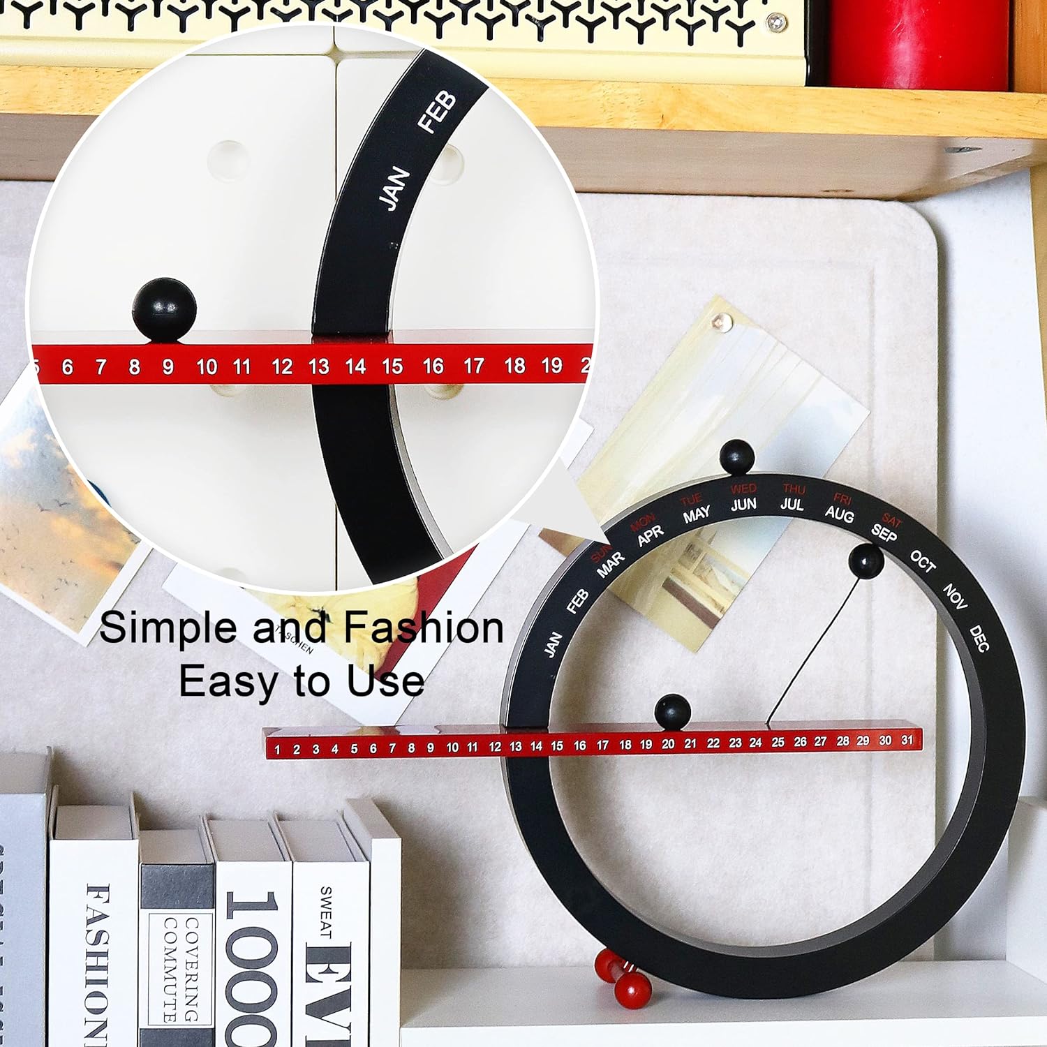 Desk 2024 Perpetual Calendar,Month Week Date Display