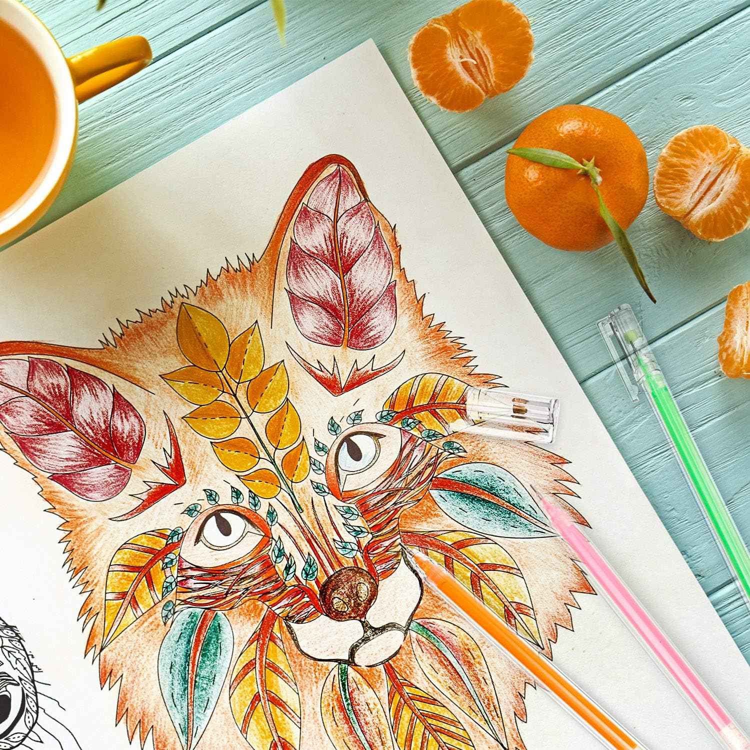 24Pcs Assorted Color Gel Ink Drawing Pens 0.5 mm - TTpen