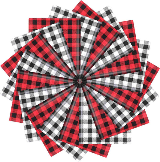 100Pcs Christmas Tissue Paper DIY Wrapping Paper Red Black - TTpen