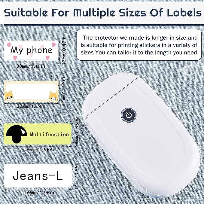 500pcs Clear Waterproof Protector Labels 55 x 15mm - TTpen
