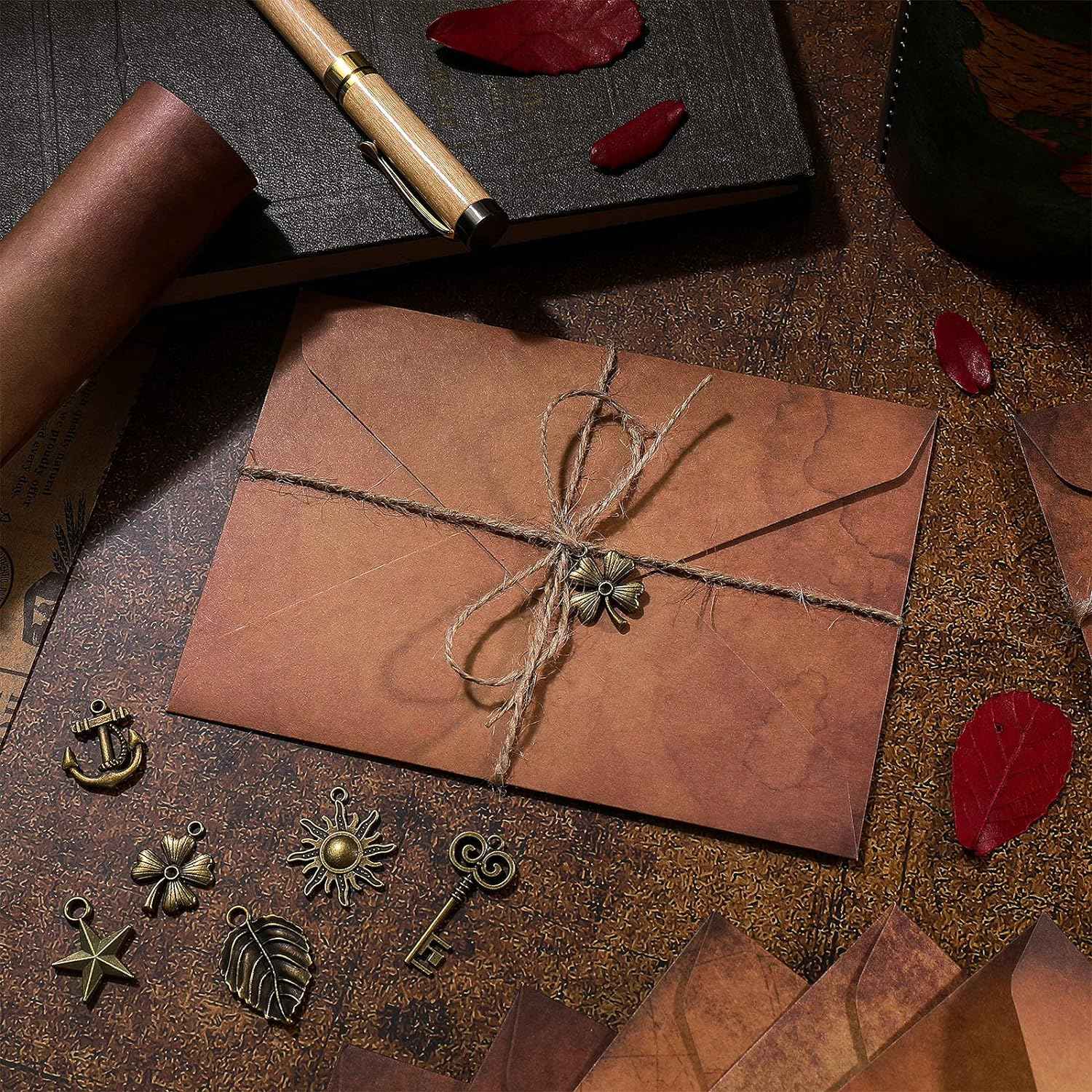 60PCS Vintage Stationary Paper and Envelopes Set - TTpen