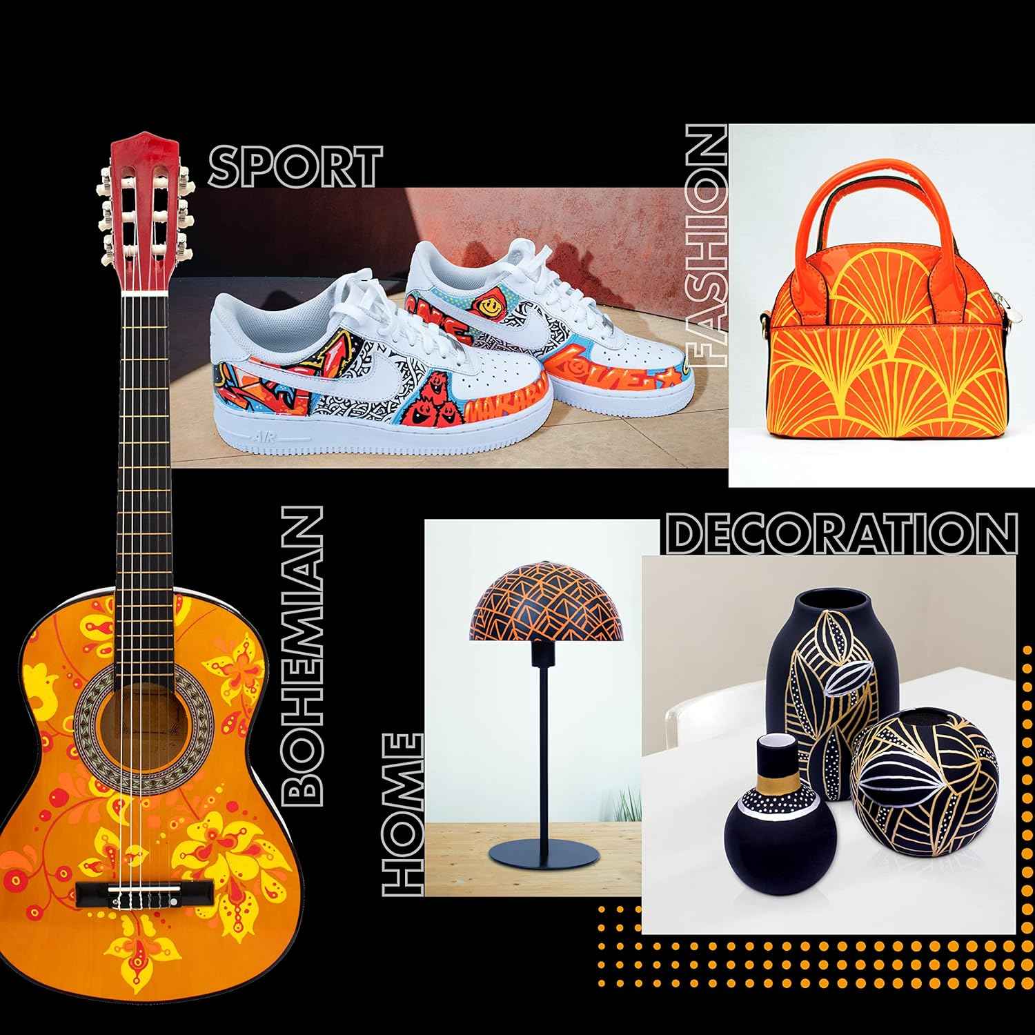 Guangna Pastel Paint Acrylic Marker Pens,3mm Medium Tip,36 Colors - TTpen