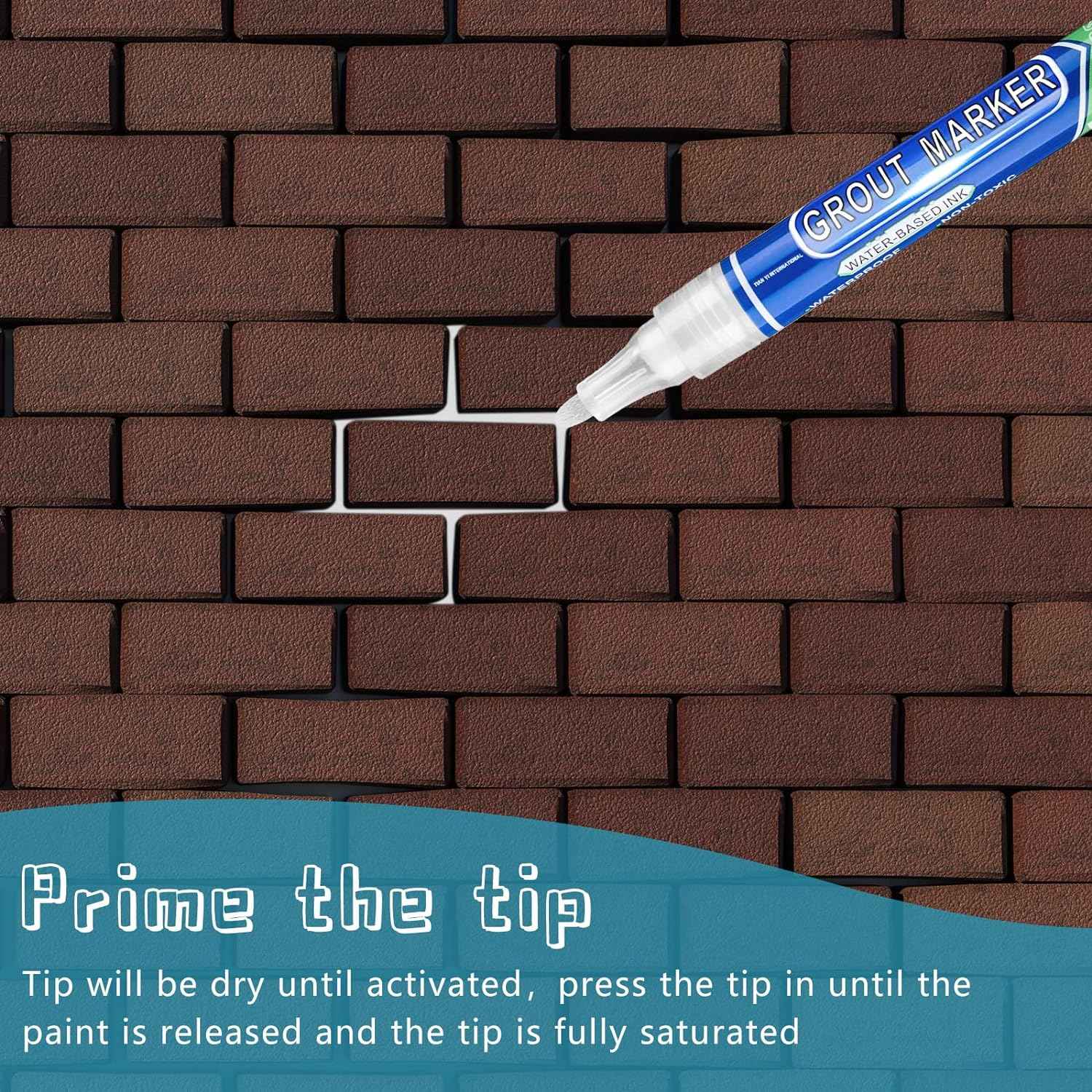 Grout Wall Repair Pen Tile Paint Markers for Bathrooms Kitchen - TTpen