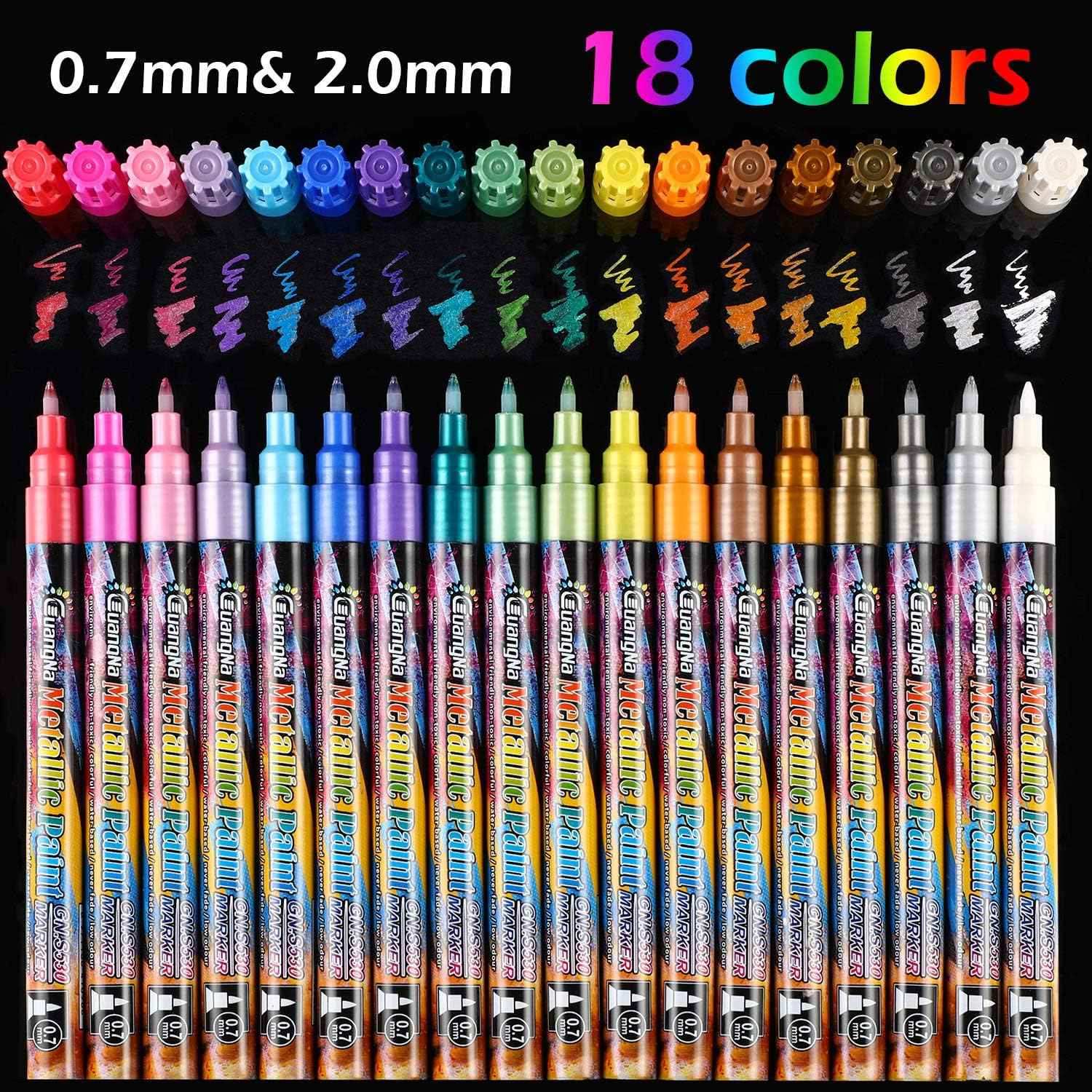 Guangna Shinning Metallic Marker Pens 18 Colors - TTpen