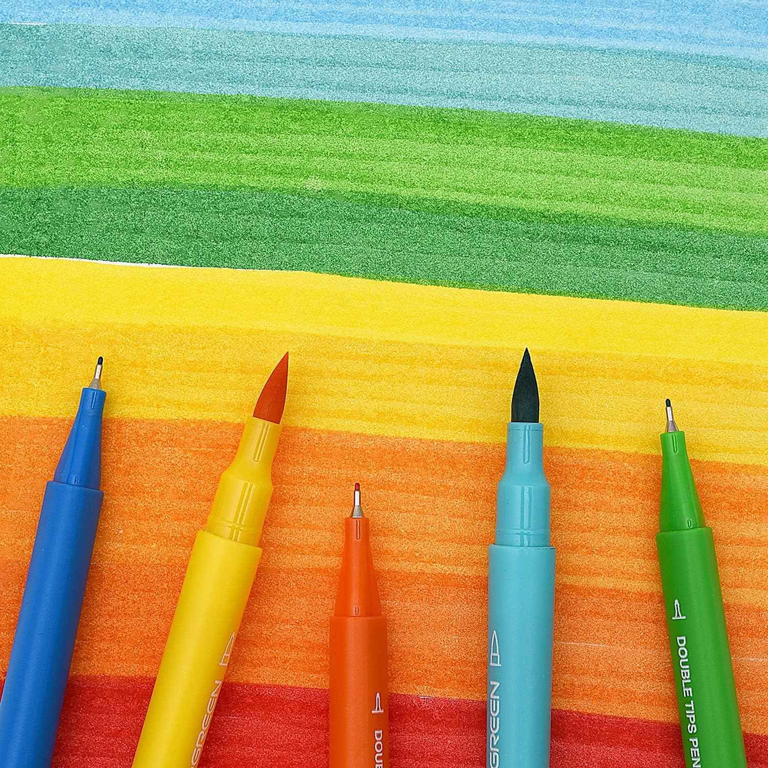 Kaco 36 Artist Coloring Art Markers Dual Tip Pens - TTpen