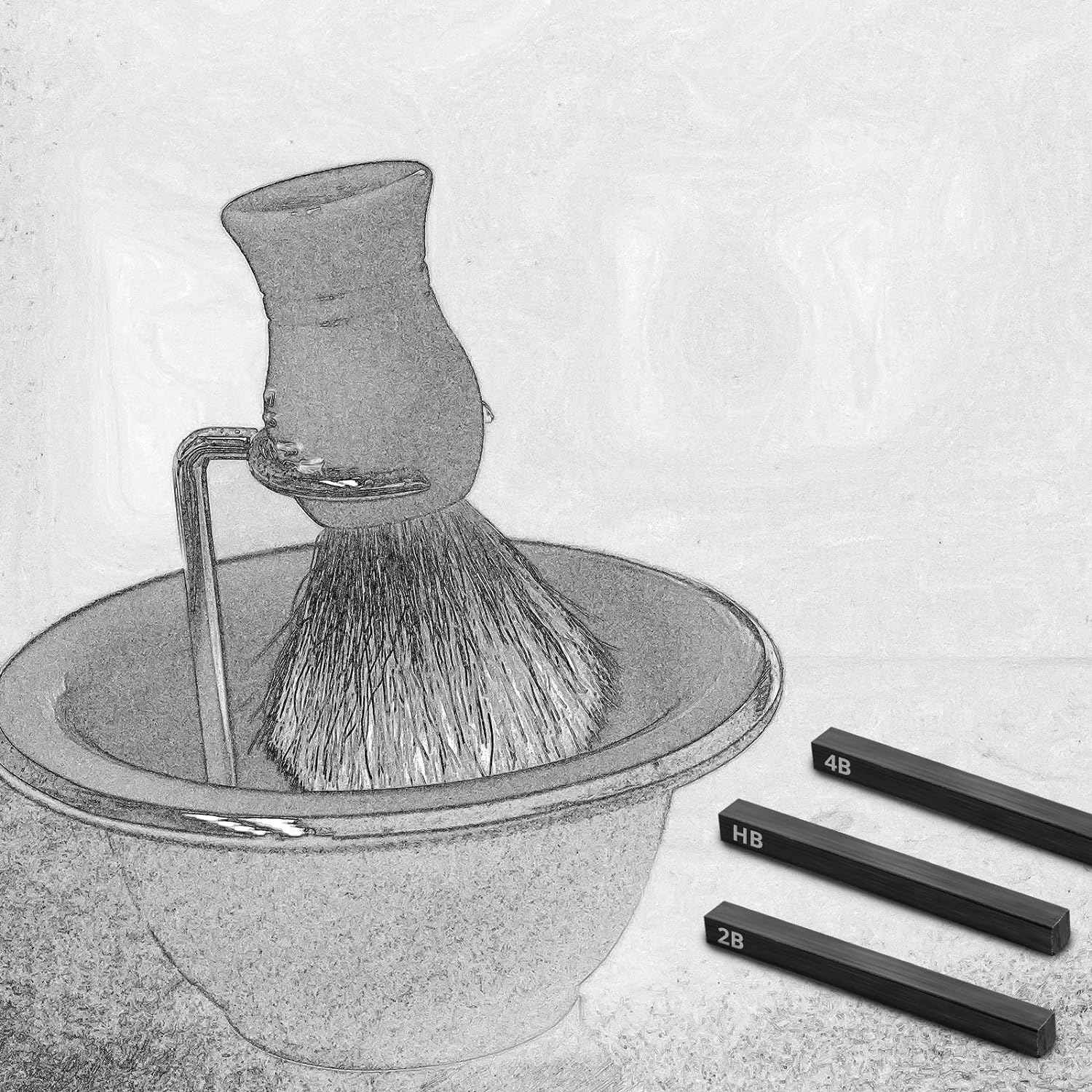 12Pcs Graphite Material Sticks Square Compressed Charcoal Set - TTpen