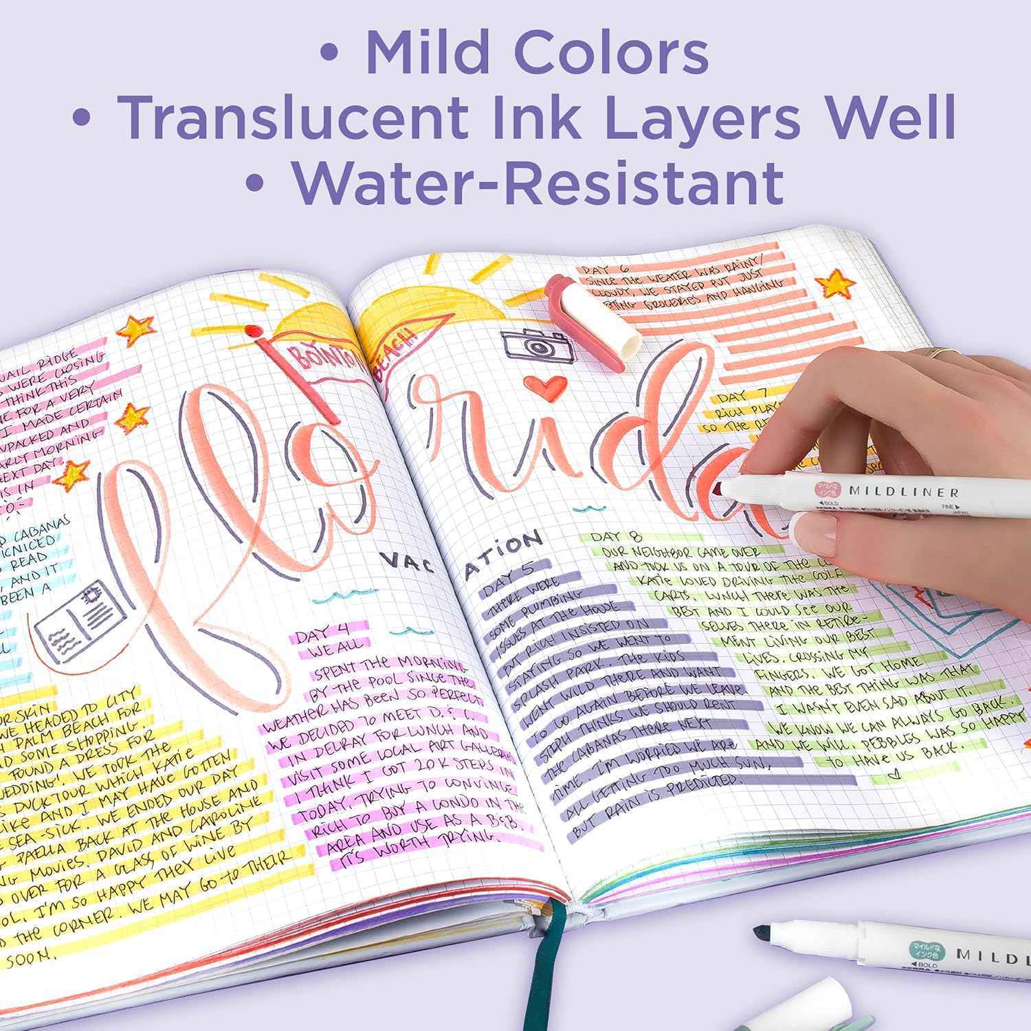 Zebra Mildliner Dual-Tip Highlighter Marker Pens Set,25 Colors