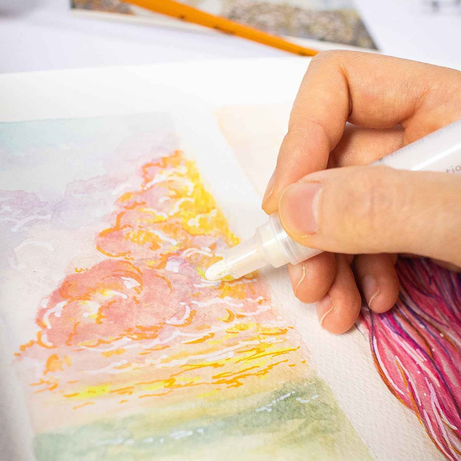 Mont Marte Signature Acrylic Paint Pens,24 Piece,Round Tip (3mm) - TTpen