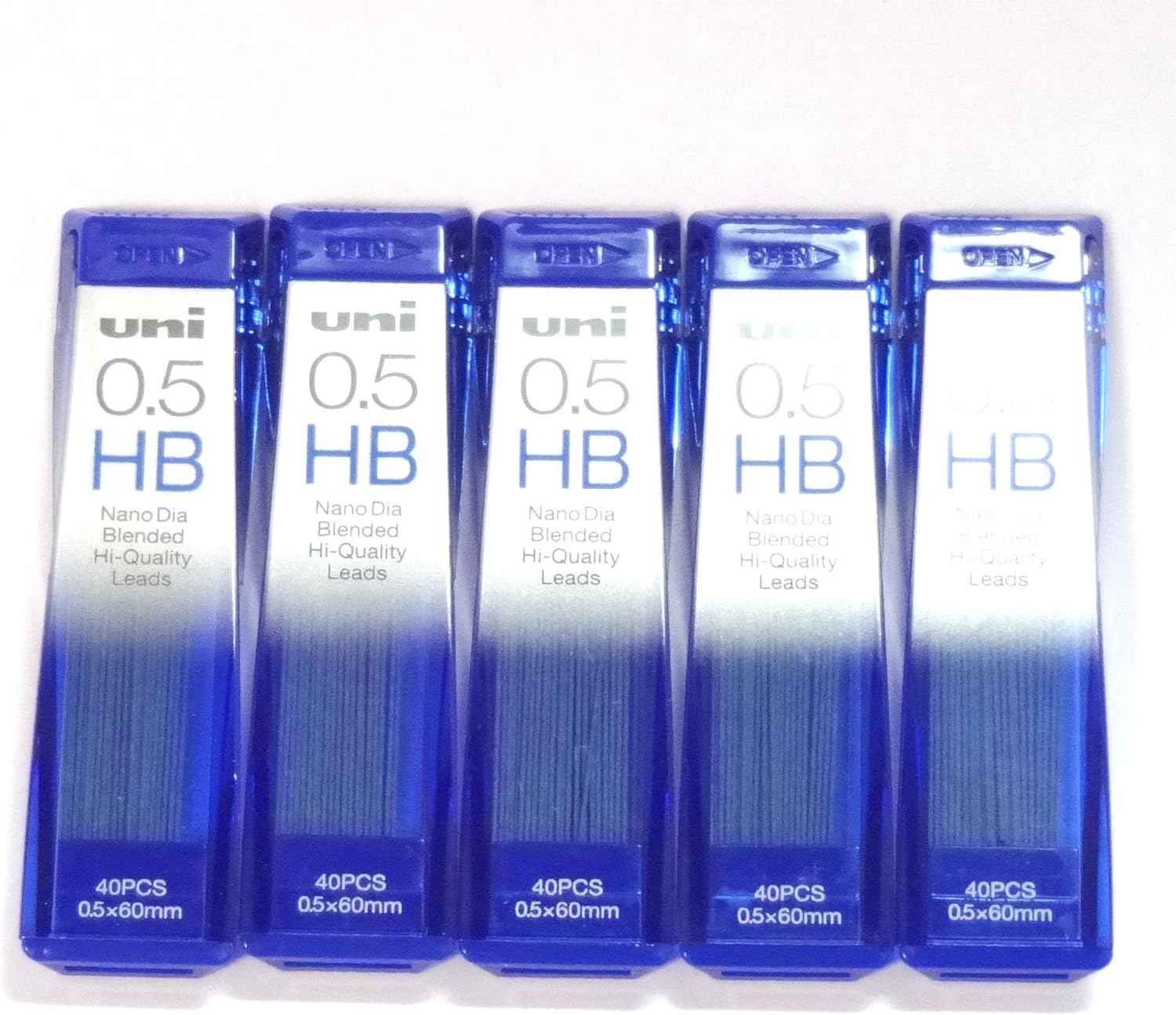 Uni NanoDia Low-Wear Pencil Lead 0.5mm HB 5 Pack - TTpen