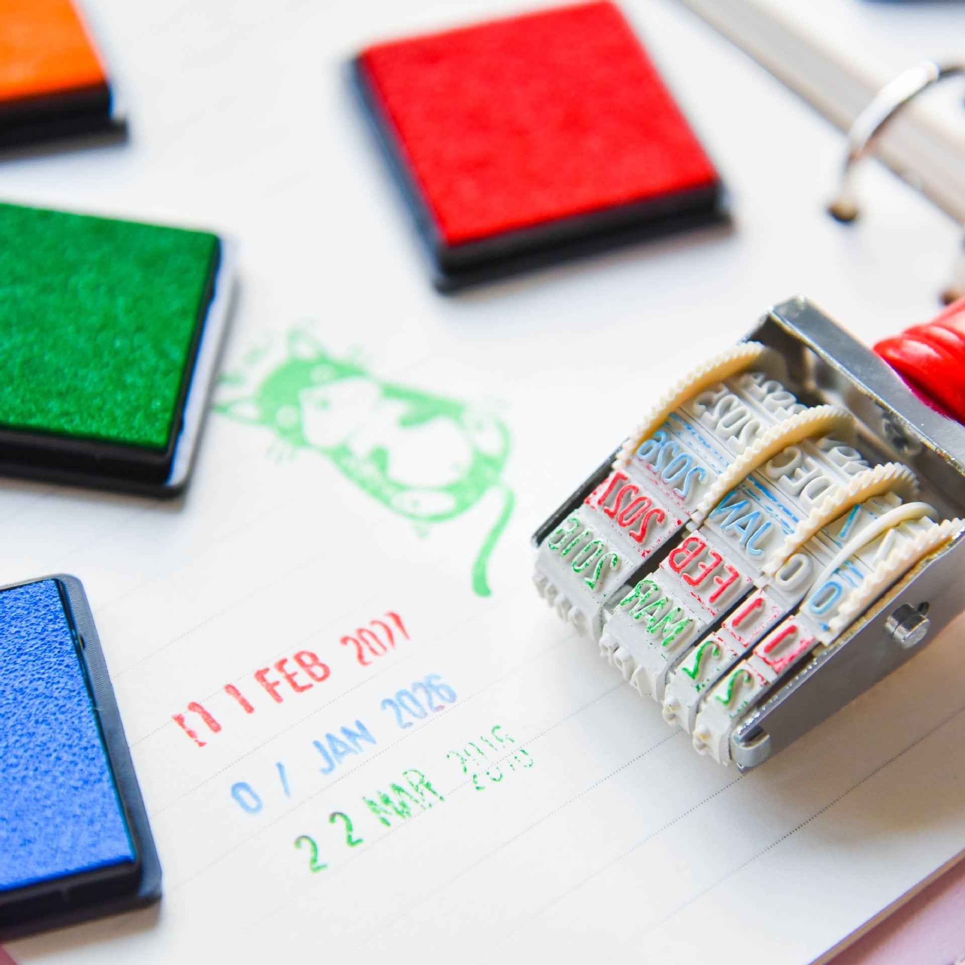 20 Color Craft Ink Pad for Paper,Wood,Fabric - TTpen
